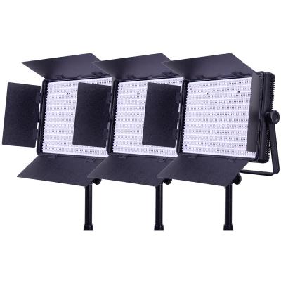 3x 1200 Bi-Colour Location Lighting Kit Black